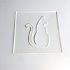 Cat Template, Clear Acrylic Template, Woodworking Router Template