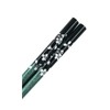 Chopsticks, Silver Cherry Blossoms, Green, Unisex Size, Comes with Paulownia