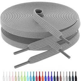 AWANGLOU 2 Pairs Flat Shoe Laces for Sneakers, Shoelaces for Sneakers in 28 Colors, Multiple Lengths for People Outdoor Climb