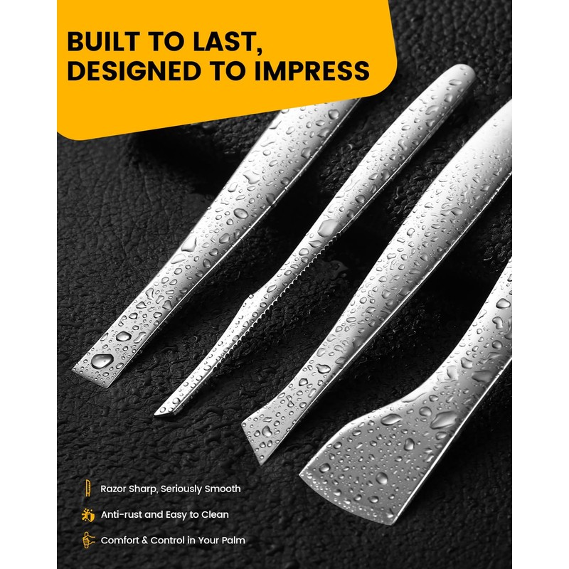 BEZOX 4PCS Pedicure Knife Set for Feet – Professional Ingrown