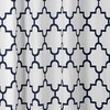 Lush Decor Navy Bellagio Fabric Shower Curtain, Bathroom Accessories (72"