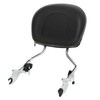 CCIYU Motorcycle Detachable Sissy Bar Passenger Rear Backrest Pad with