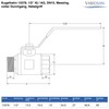 VARIOSAN Ball Valve 13378, 1/2 Inch Female Thread/AG, DN15, Brass,