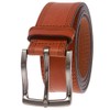 Men's Full Grain Italian Leather Casual Belt, Tan | 40/42