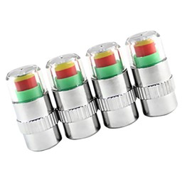 ULTECHNOVO 4pcs Car Tire Pressure Monitor Sensor Indicator Tyre Deflator Pressure Indicator Cap