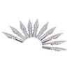Calligraphy Nibs, 10pcs Metal Fountain Pen Spare Nibs Replacement Calligraphy