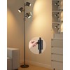 Lightdot 63IN Dimmable (Brightness Adjustable) Black Floor Lamp, Tall Standing