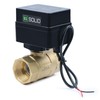 U.S. Solid 1" Motorised Ball Valve - Electric Brass Ball