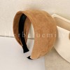 Herbeluemily Women's Headband Hair Clip, Wide Suede, Turban Style, Stylish,