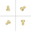 sourcing map Brass Machine Screws, M3x5mm Phillips Pan Head Fastener