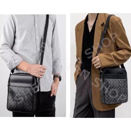 SH Bandolera Hombre Mujer Cuero Crossbody Bolsa Mariconera,2pcs