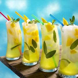 200 PCS Plastic Straws Flexible and Durable 8 Assorted Colors 19cm Length 80g Lightweight for Daily Use Parties and Beverages