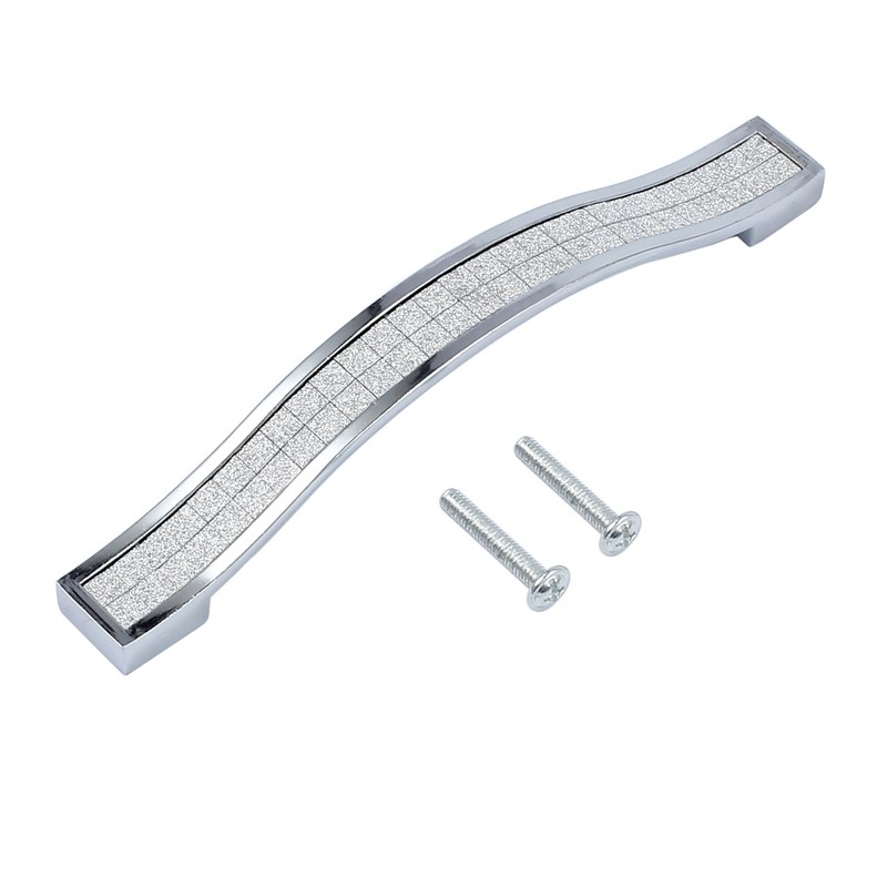 Justech Door Handles 10PCs Modern Crystal Diamond Door Knobs 128mm