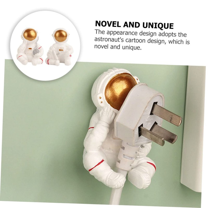 ABOOFAN 2Pcs Creative Cartoon Wall Hooks Adornment Power Plug Hooks