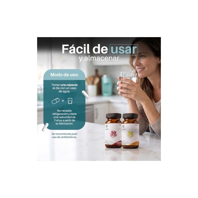 Pack Probióticos y Prebióticos Simbióticos BIOFLORA Flora Max