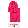 Women’s Satin Pajama Set for Sleep & Lounge – Heart