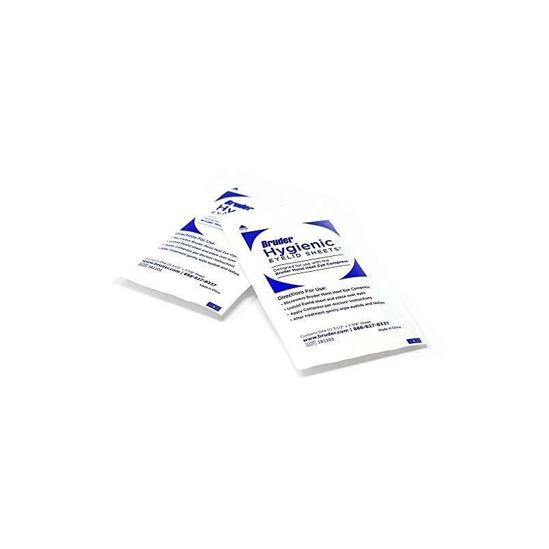 Bruder Hygienic Eyelid Cleansing Sheets Micro Fine Individually Wrapped
