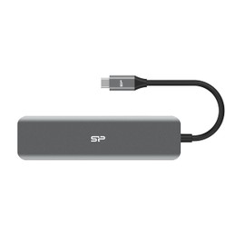 Silicon Power SU20 7-in-1 Docking Station USB C Hub, with 4K USB C to HDMI, 60W Power Delivery, 3 USB 3.0 Ports, SD and microSD Card Readers, for MacBook Pro and Other USB C Laptops