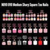 NOVO OVO Square Toe Nail Tips French Tip Press on