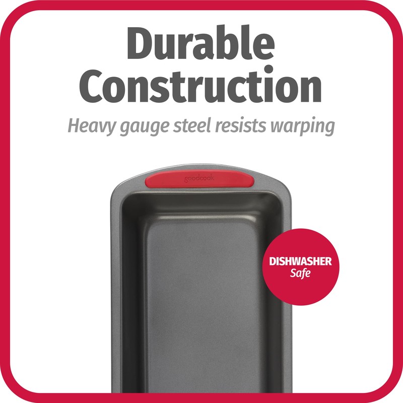 GoodCook MegaGrip 9" x 5" Nonstick Steel Bread Loaf Pan