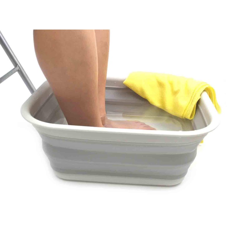 SAMMART Set of 2-15 L (3.96 Gallon) Collapsible Tub -