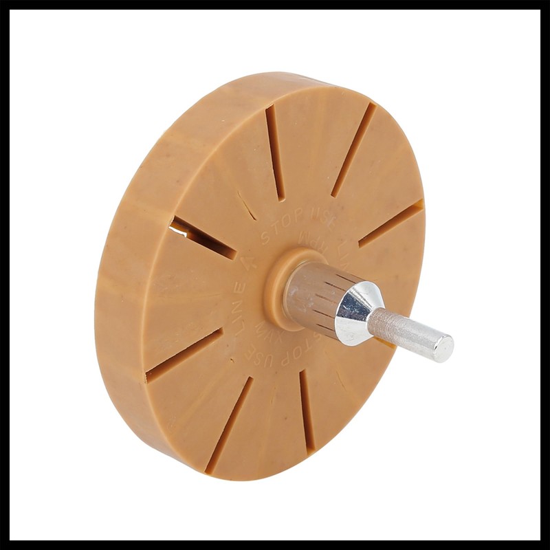 Hihaha 3.5" Car Rubber Eraser Wheel Decal Removal with Drill