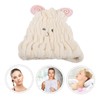 IWOWHERO Animal Embroidered Hair Drying Cap for Women Super Absorbent