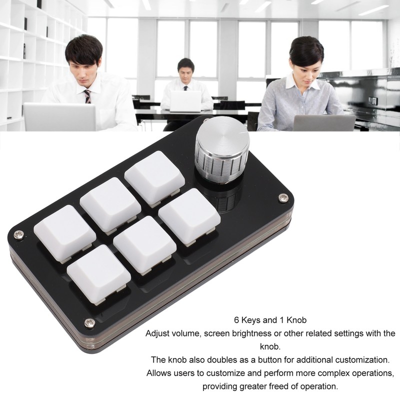 Mini 6 Key Keypad with Knob Custom Programming Hot Swappable