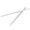 1 Pair Stainless Steel Chopsticks 17.5 cm Reusable Food Chopsticks