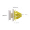 EMSea 50PCS Car Door Panel Moulding Clips Retainers Plastic Trim