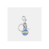 COACH CK142 RACER BLUE BOTTLE CAP BAG CHARM KEY RING