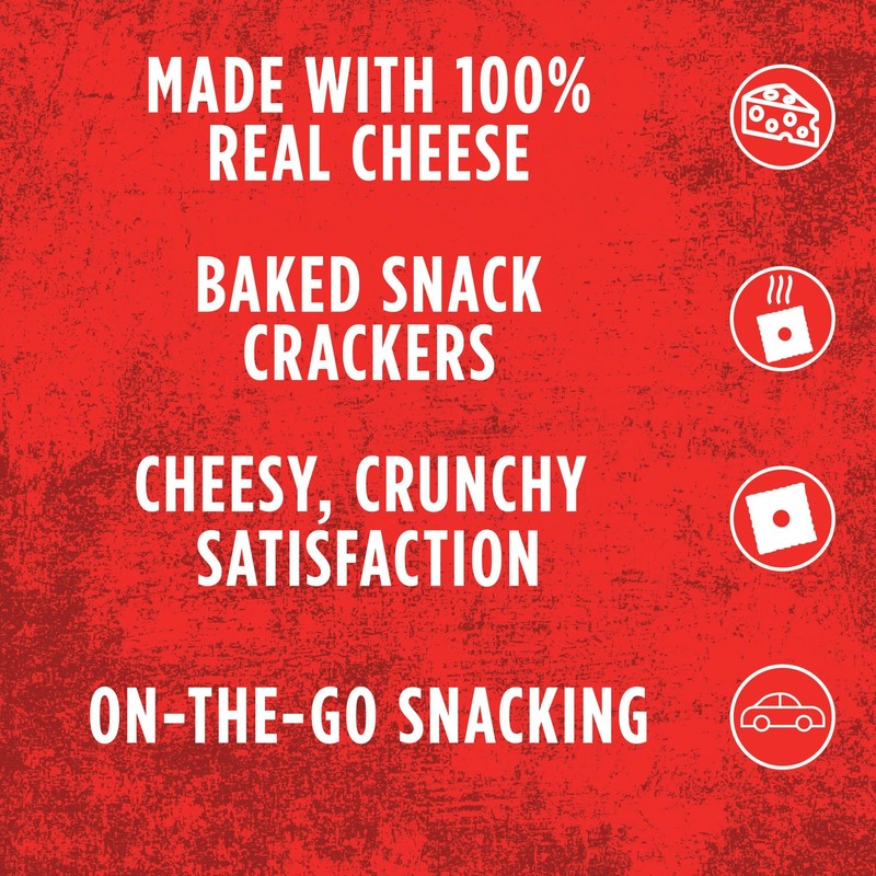 Cheez-It, Baked Snack Cheese Crackers, Variety Pack, Original, White Cheddar,