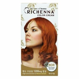 Richena Color Cream 8OR Bright Orange Stylish Dye (WB19933) - Basic Product / 리체나 컬러크림 8OR 밝은 오렌지 멋내기 염색 (WB19933) - 기본상품