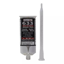 Chem-Set ChemSet 633 Quick Set Epoxy 50ml Cartridge (1:1) w/ 190-620 Mixing Tip