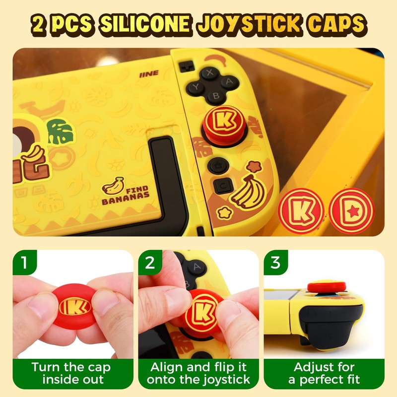 IINE Dockable Protective Case for Switch 2, Hard Shell Case