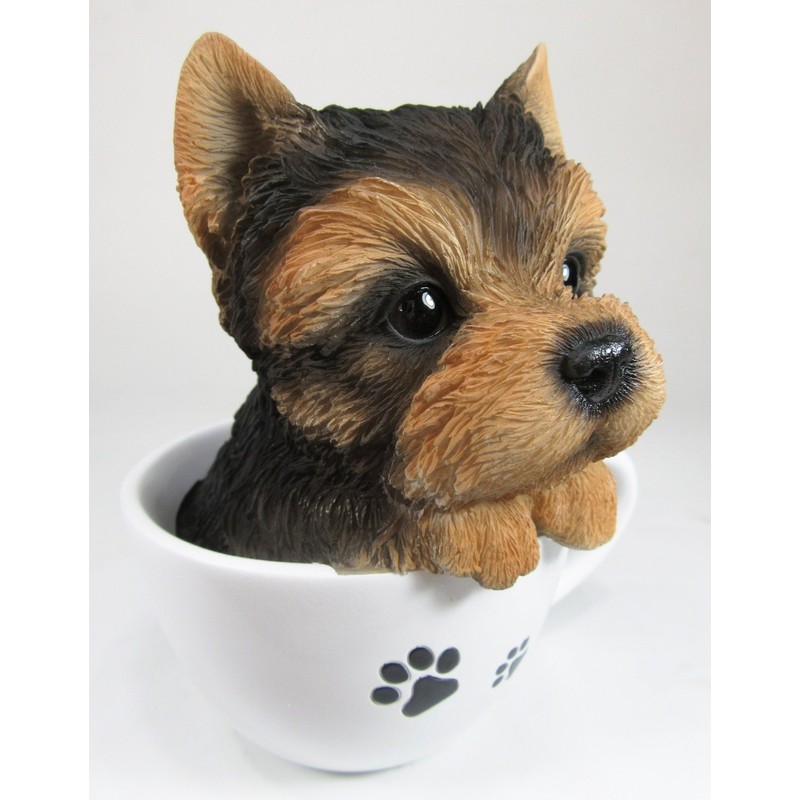 Toyo Sekisu Dog Ornament (Yorkshire Terrier) 14088, Brown, Approx. 5.1