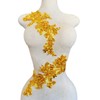 Handmade Rhinestones Bodice lace Applique handsewing Beads Sequins Trim Patches
