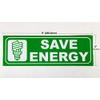 eSplanade Save Energy Sign Stickers - Easy to Fit Weatherproof,