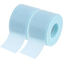 Cinta para Pestañas Rollo Profesional de Gel de Sílice 2 Rollos Tela No Tejida, Transpirable y Fácil de Retirar, Uso Individual y Profesional