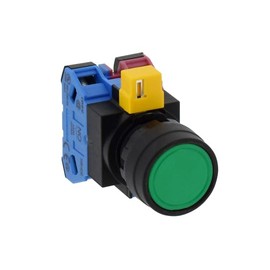 IDEC φ22 HW Series Push Button Switch Flat Momentary Shape HW1B-M111G Green