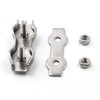 M5 304 Stainless Steel Duplex Wire Rope Clip Cable Clamps