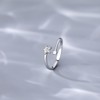 Hinvan 925 Sterling Silver Ring Stars Ring Open Silver Rings