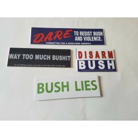 President Bush - Presidential Bumper Sticker Lot of 4 different sayings