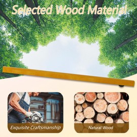 10FT Wooden Stair Railing Indoor, Wall Railings for Stairs, Hand Rails for Indoor Stairs, Non-Slip Stair Handrail for Home Garden Corridor Lofts Kindergarten Guardrail(4 Sections, 4 x 2.5FT)