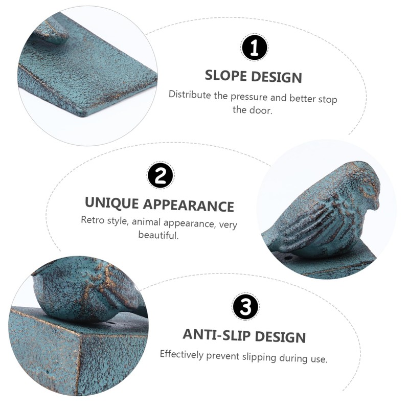 STOBOK Door Wedge Stopper for Hotel Outdoor Use Cast Iron