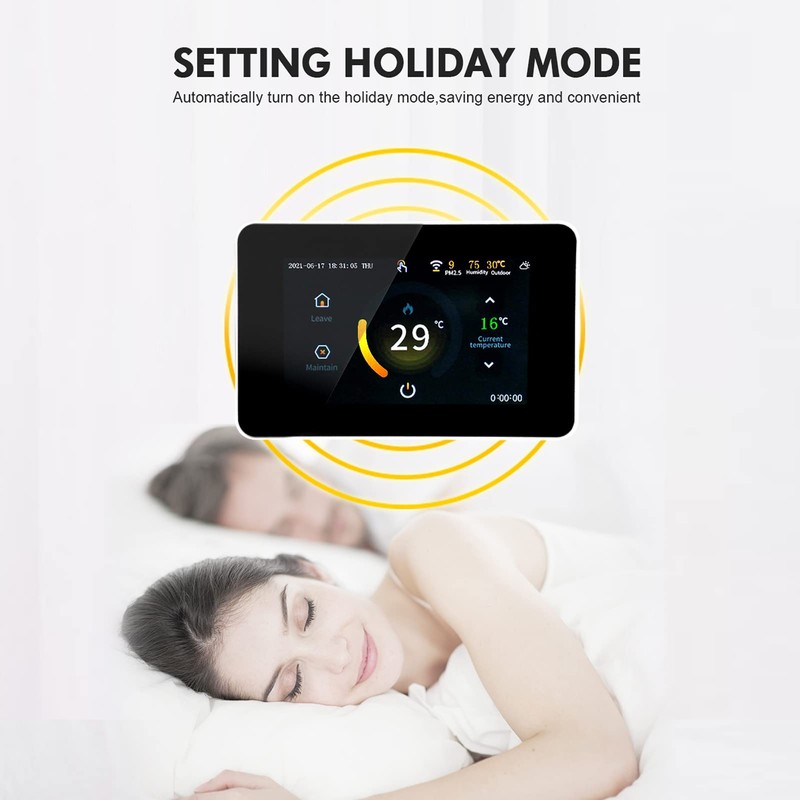 85-275V Wi-Fi Smart Thermostat Programmable Thermostat 5+2/6+1/7 Days Schedule APP