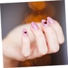 Minkissy 16sheets Nail Sticker Decals Heart Press Nails Art Stickers
