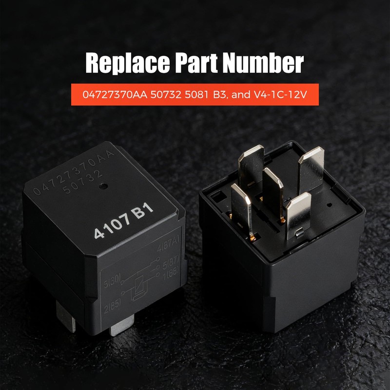 50732 04727370AA 4Pcs 12VDC Automotive Relay 5Pins