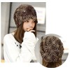 Plus Nao Women's Lace Cap, Summer Knit Hat, Embroidered, Floral