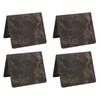 4pcs Vaccination Certificate Holder Marbling Waterproof PU Leather Vaccine Card